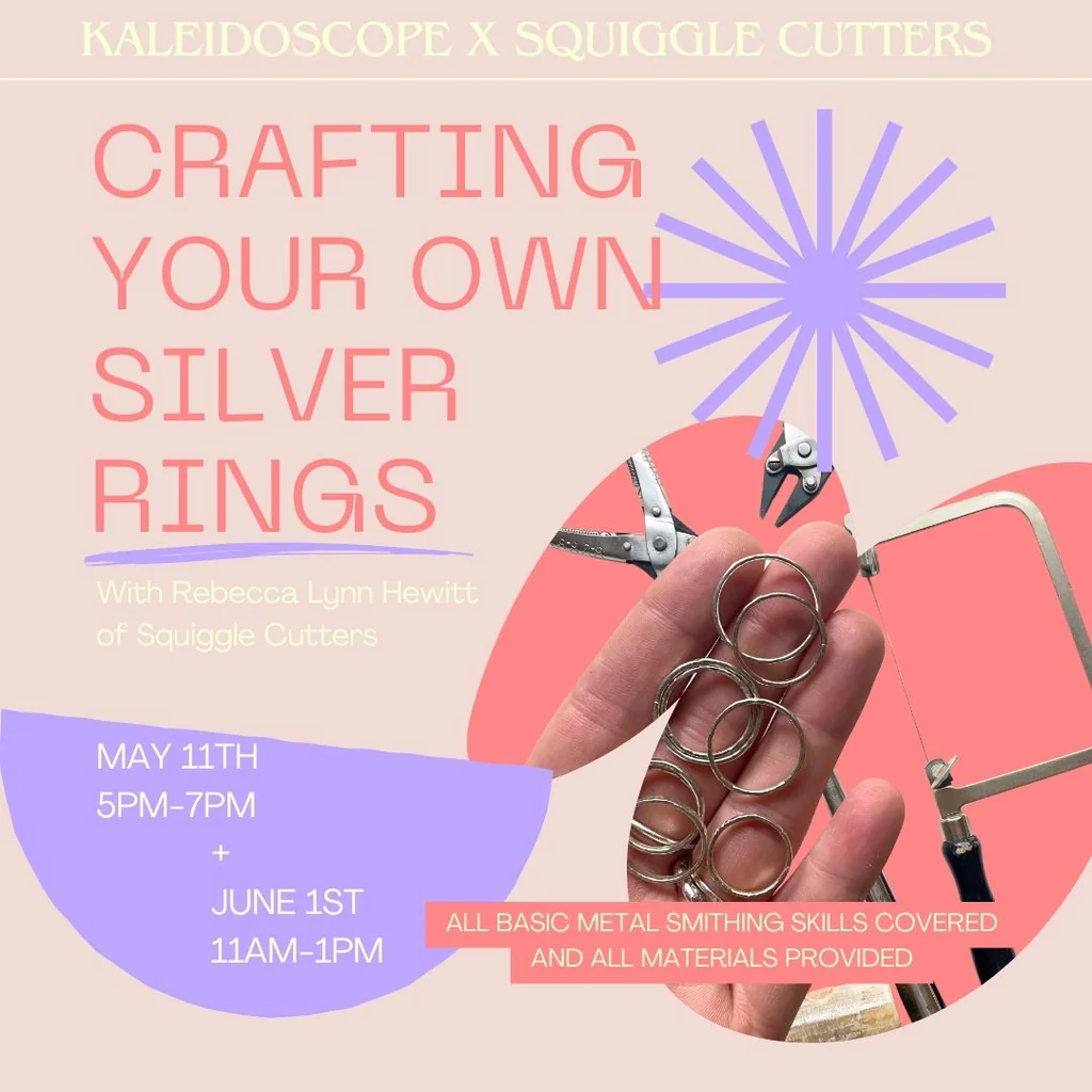 Silver Rings Workshop in Rogers | Kaleidoscope Collective