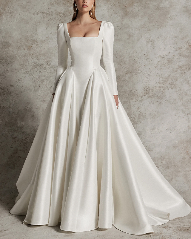 navy blue dress for baby girl Elegant Winter Wedding Dresses For The 2025 Bride main image 0