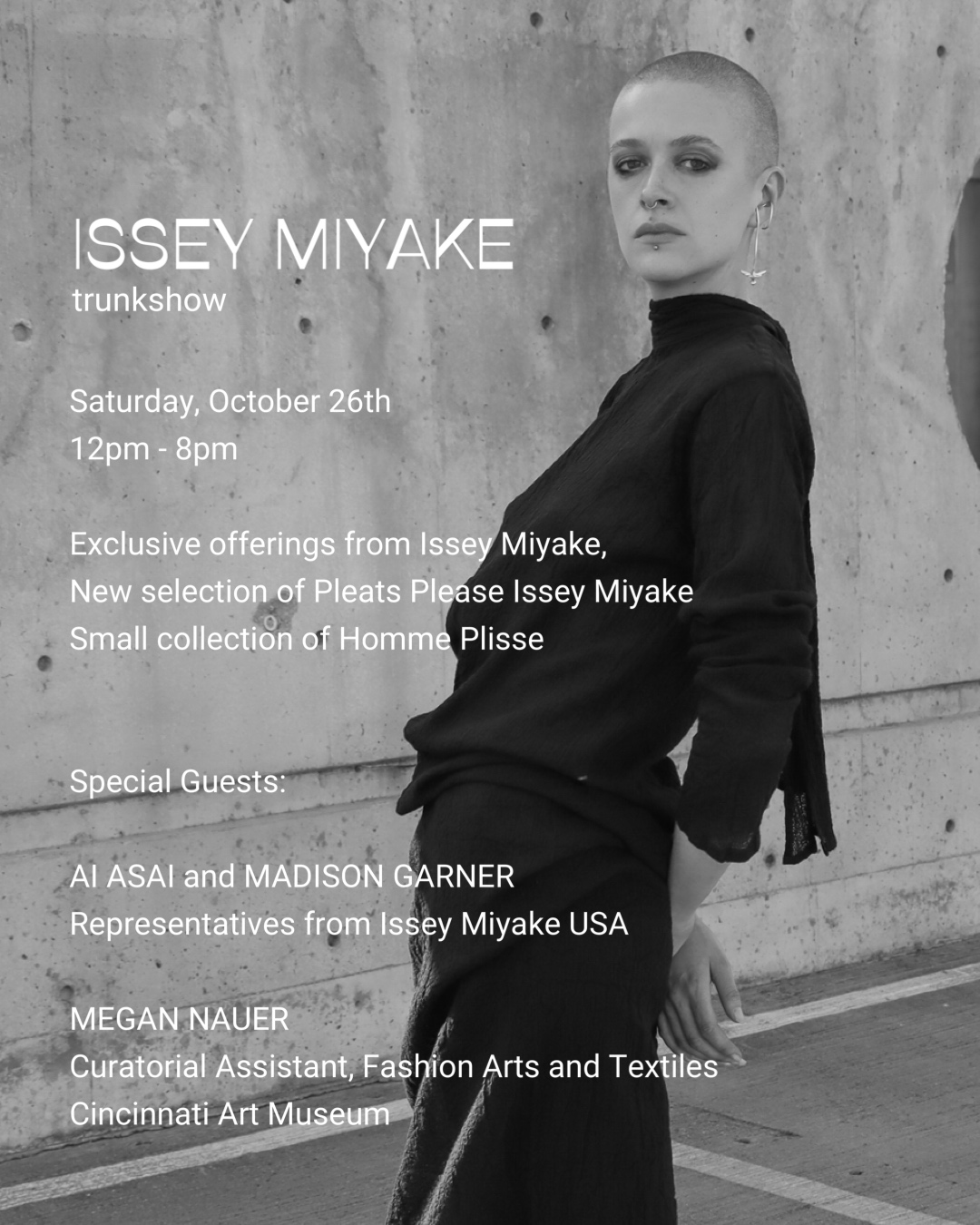 Issey Miyake Trunkshow at Idlewild - The Scout Guide